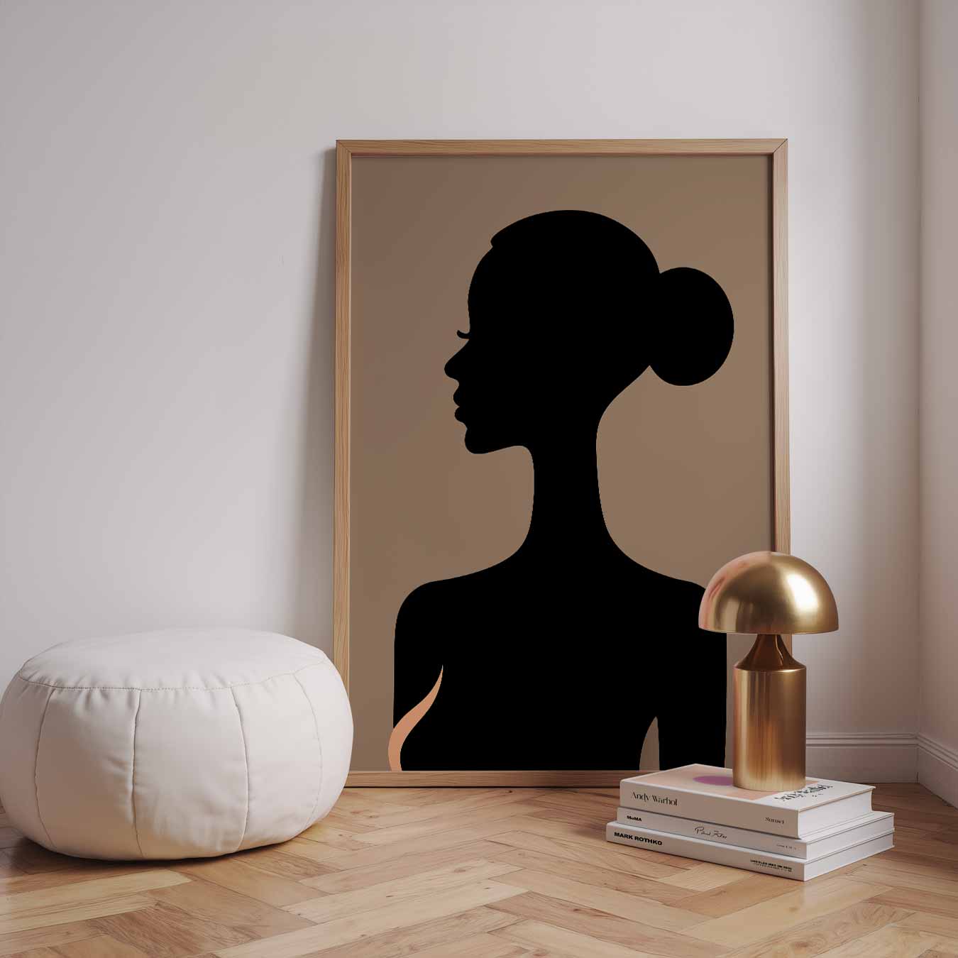 Elegante Silhouet Vrouw Poster