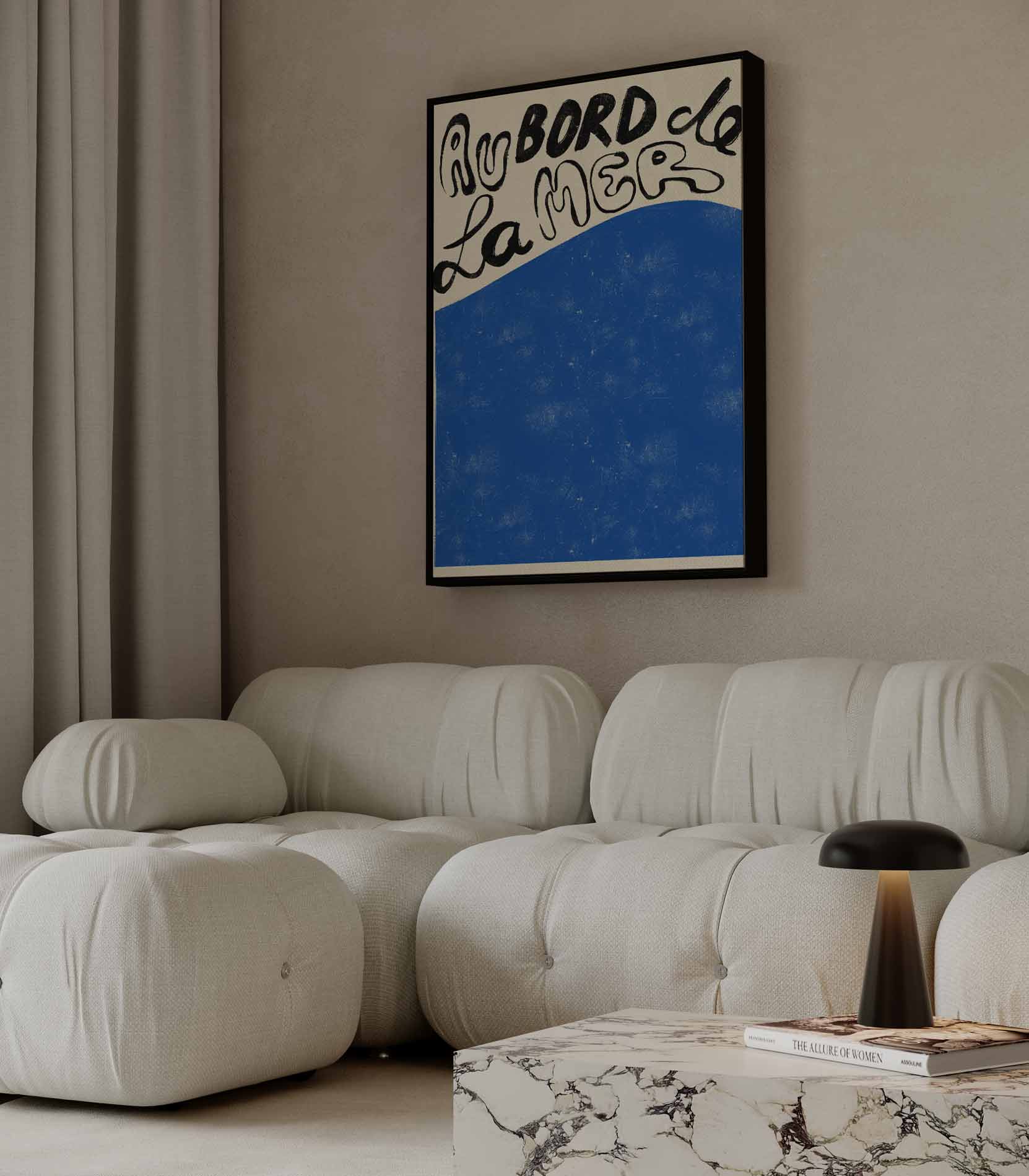 Au Bord de la Mer Kunstwerk-canvas-dibond-plexiglas-wanddecoratie-WallArtistic