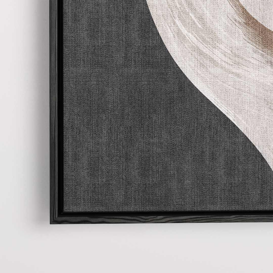 Abstracte Elegantie in Zwart en Wit Kunstwerk-canvas-dibond-plexiglas-wanddecoratie-WallArtistic