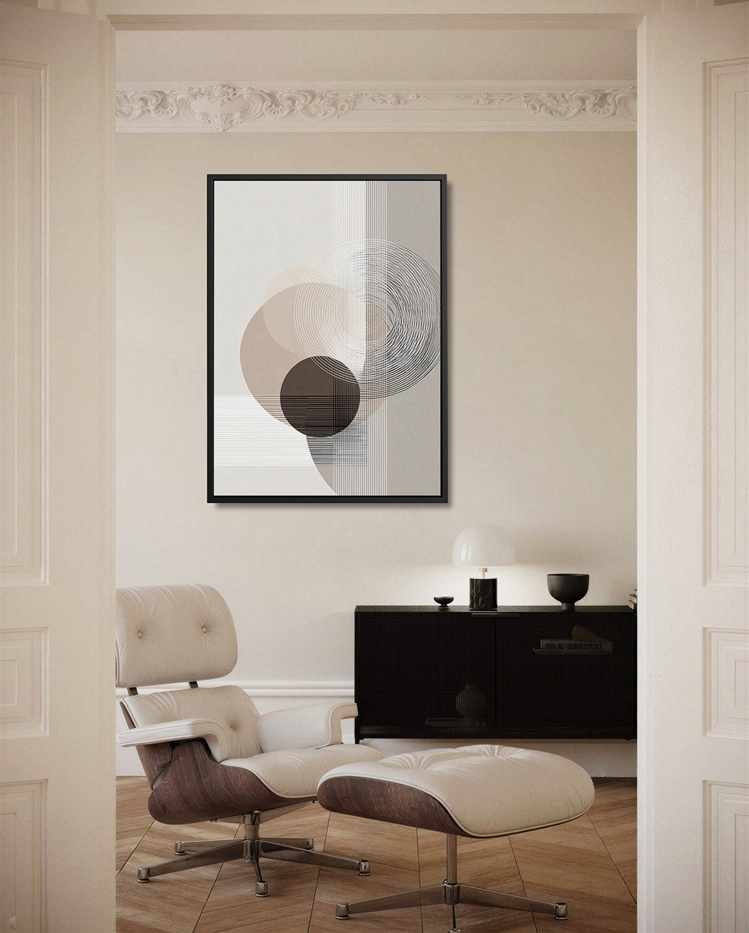 Geometrische cirkelpatronen Kunstwerk
