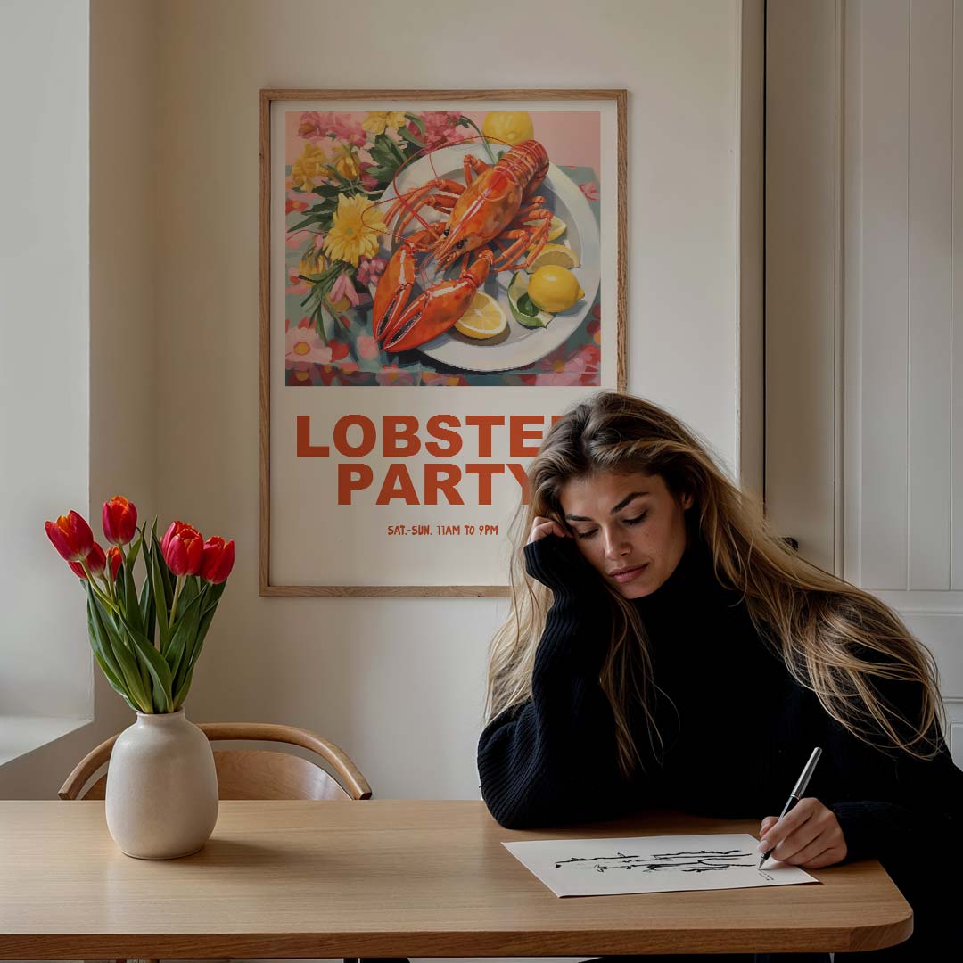 Lobster Party Poster-WallArtistic