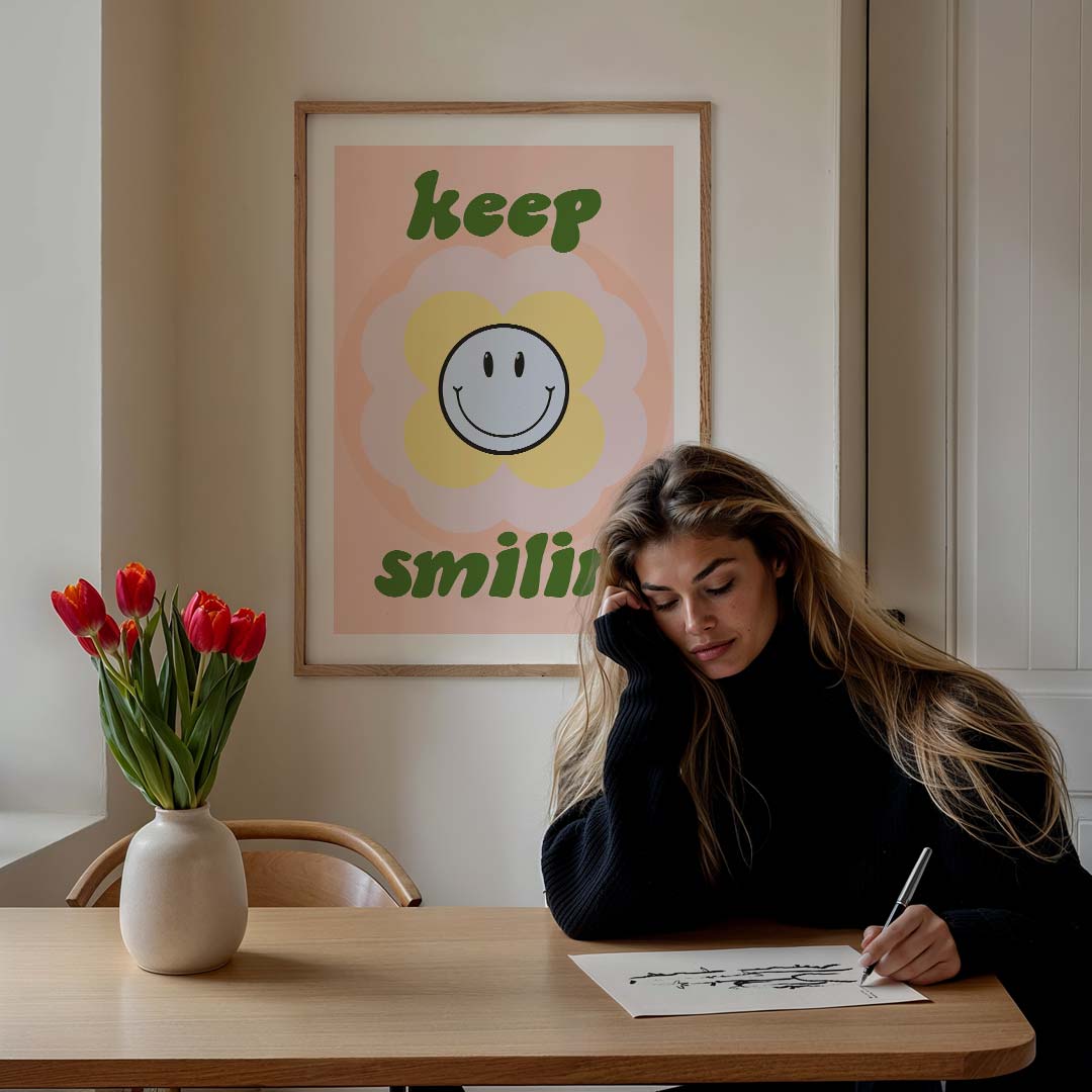 Keep Smilin' Poster-WallArtistic