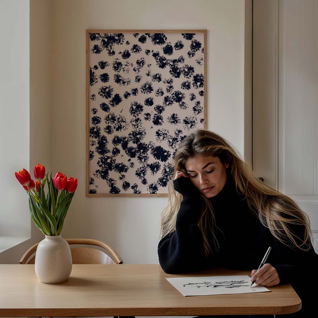 Abstracte Bloemenpracht Poster-WallArtistic