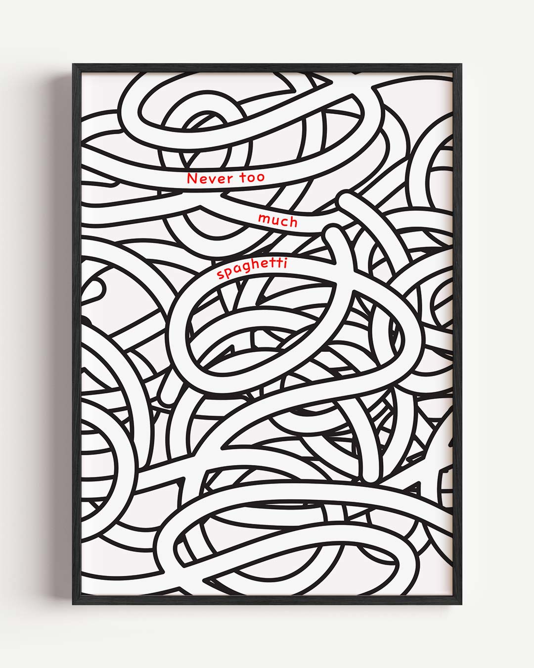 Spaghetti Vibes Poster-WallArtistic