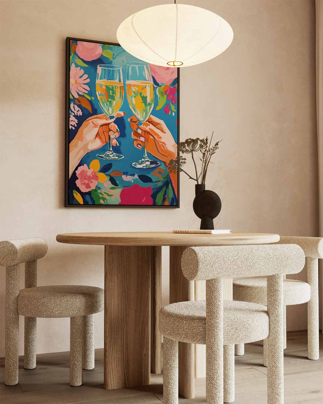 Feestelijke Toast Kunstwerk-canvas-dibond-plexiglas-wanddecoratie-WallArtistic