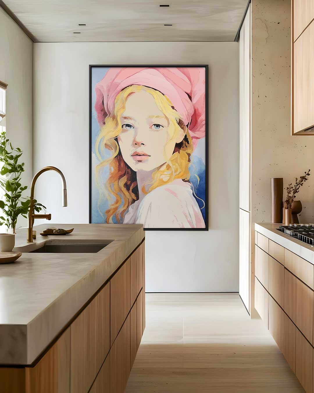 Dromerige Blik Kunstwerk-canvas-dibond-plexiglas-wanddecoratie-WallArtistic