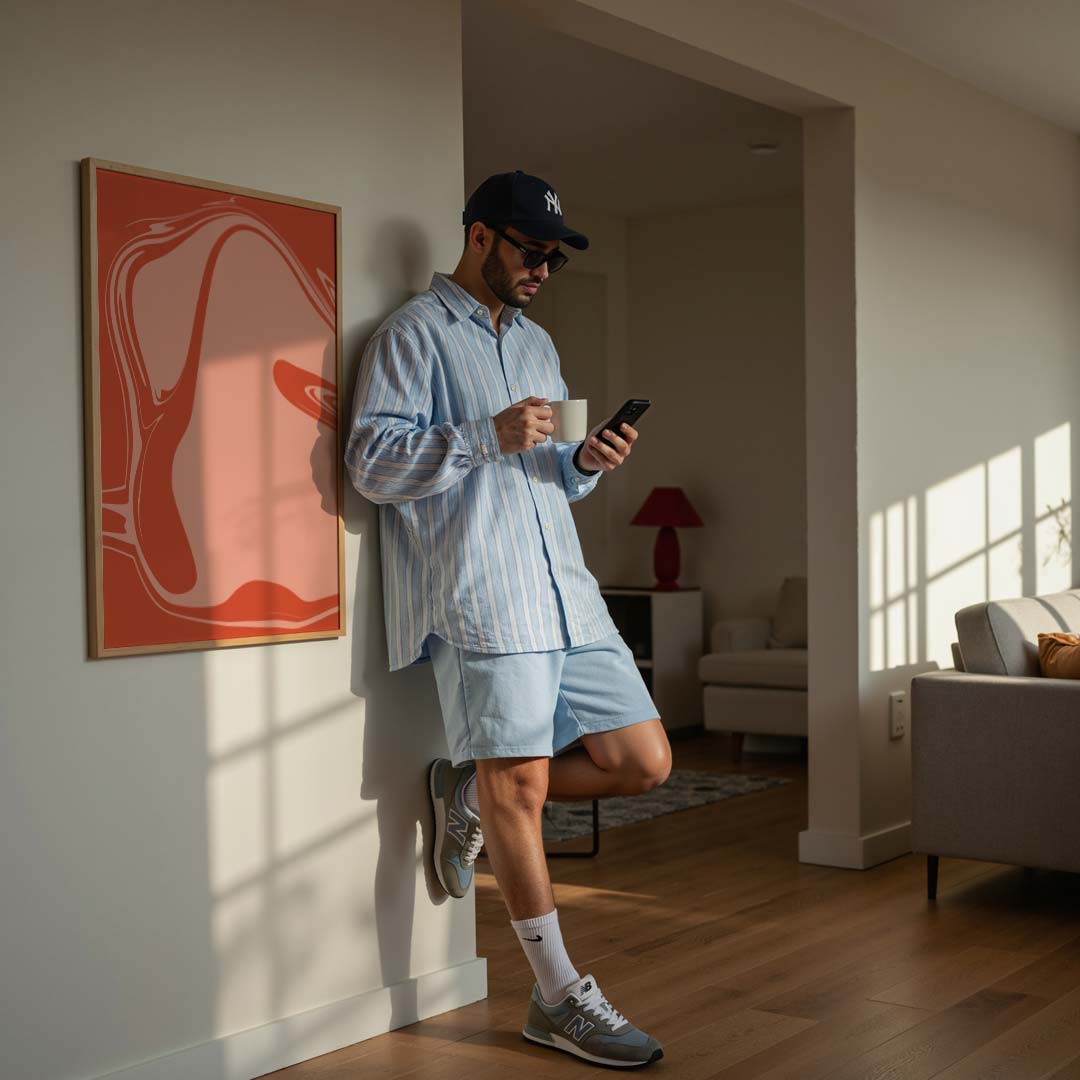 Abstracte Vlammen Dans Poster-WallArtistic