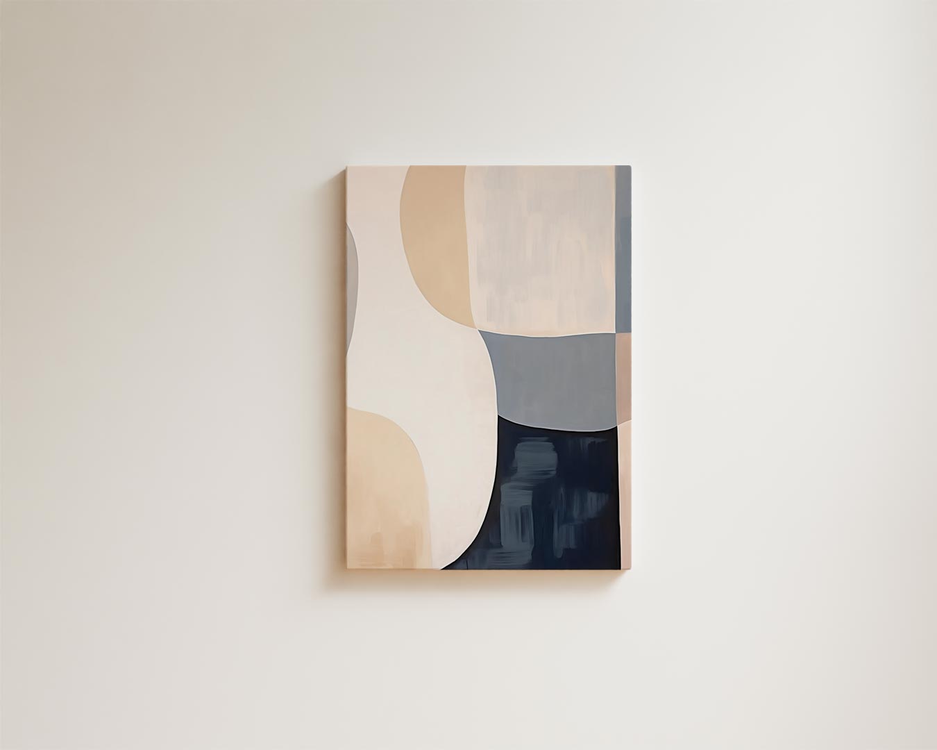 Abstracte Harmonie in Aardetinten Kunstwerk-canvas-dibond-plexiglas-wanddecoratie-WallArtistic