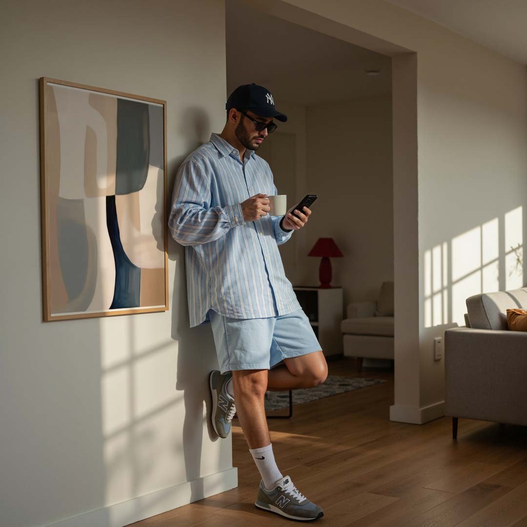 Stijlvolle Abstracte Vormen Poster-WallArtistic