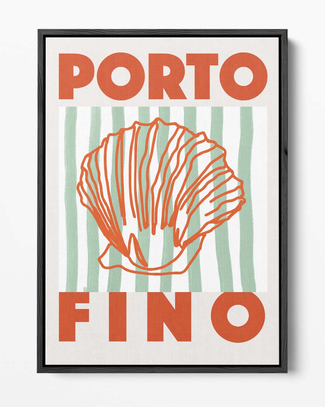 Portofino Zee Schelp Kunstwerk-canvas-dibond-plexiglas-wanddecoratie-WallArtistic