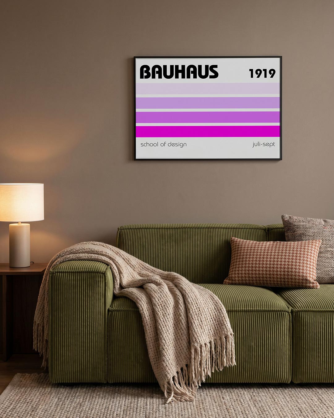 Lijnen en kleurvlakken Poster