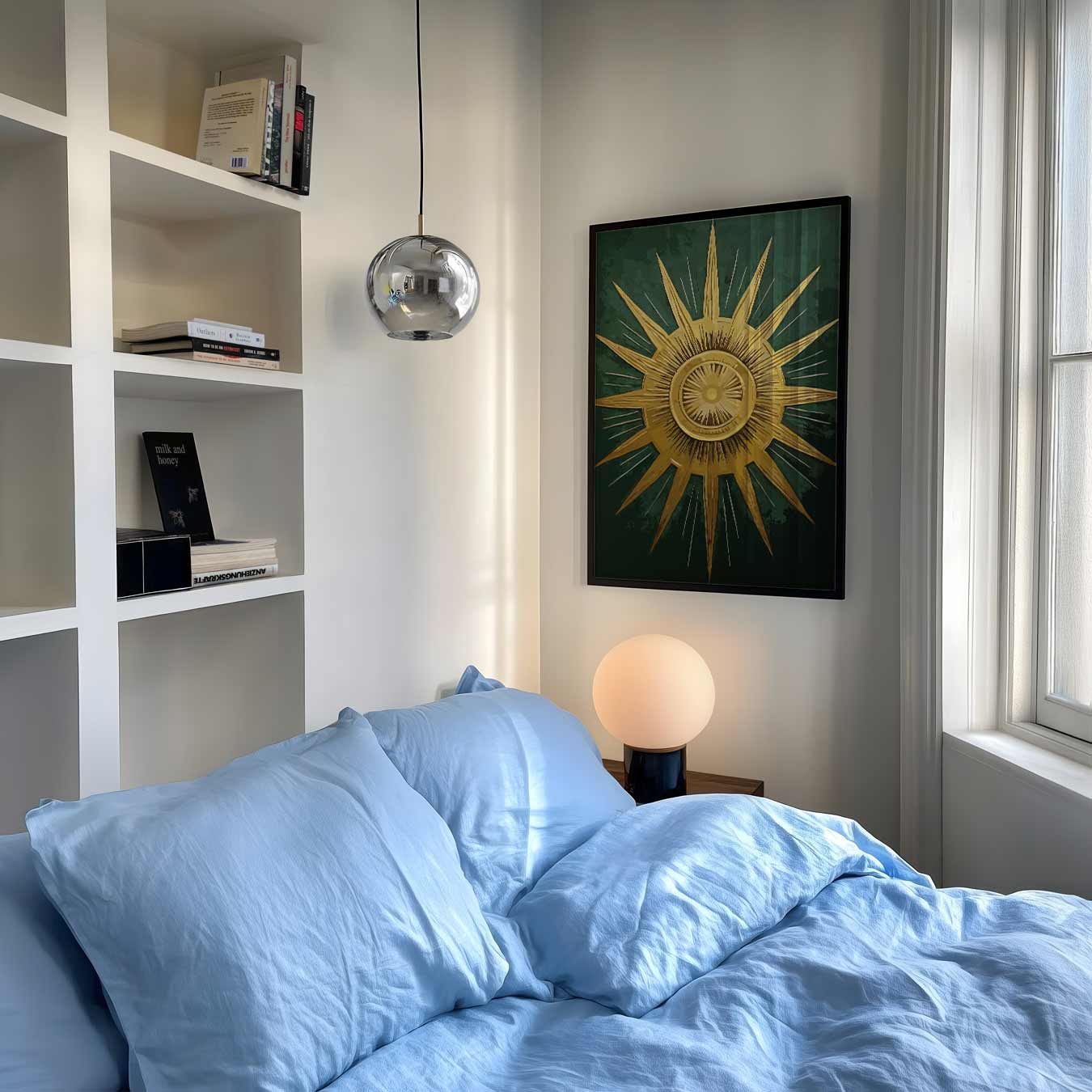 Stralende Zon en Maan Poster