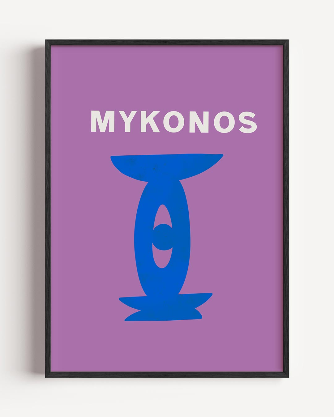Mykonos Minimalistische Kunstposter-WallArtistic