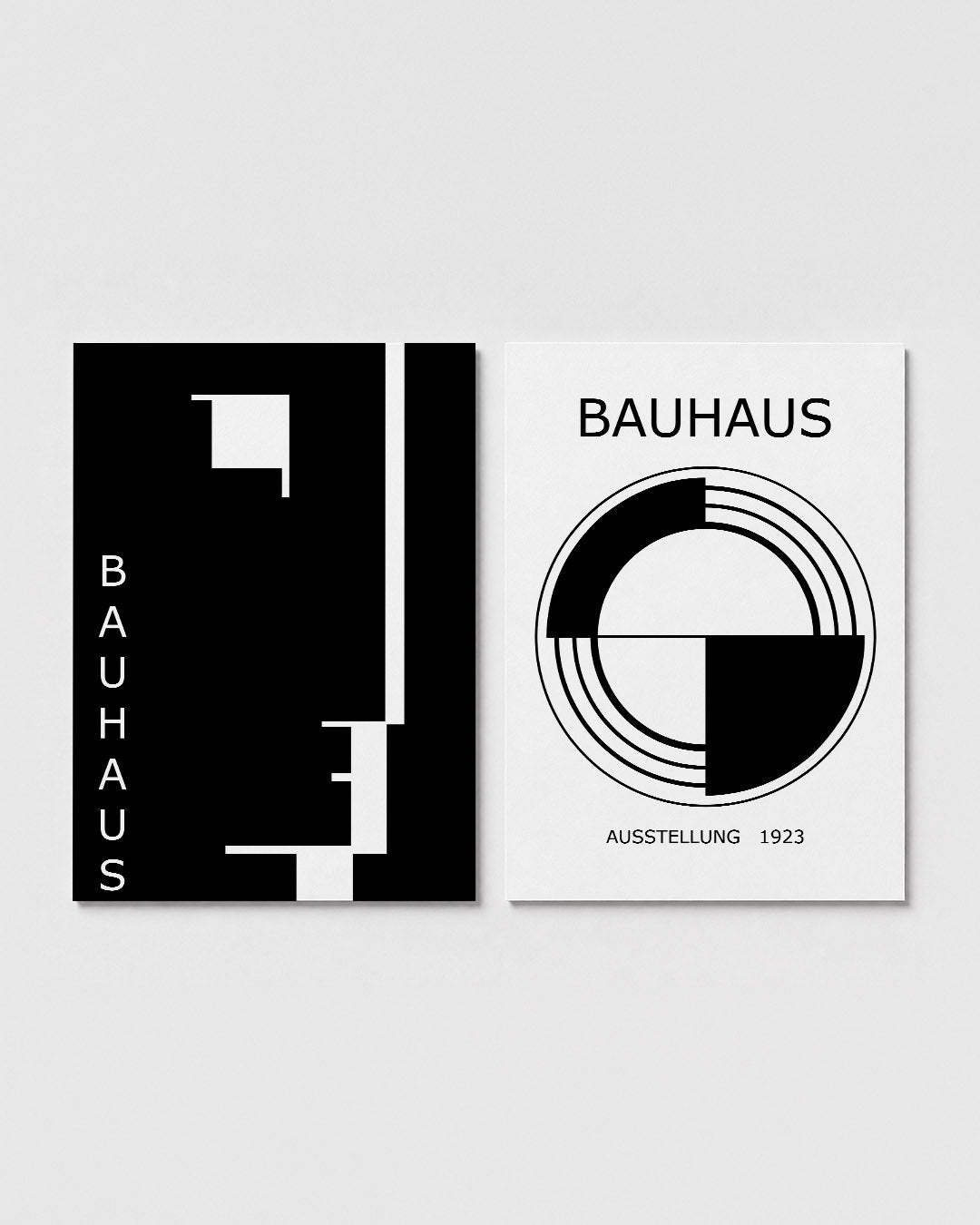 Zwart wit lijnen Posterset