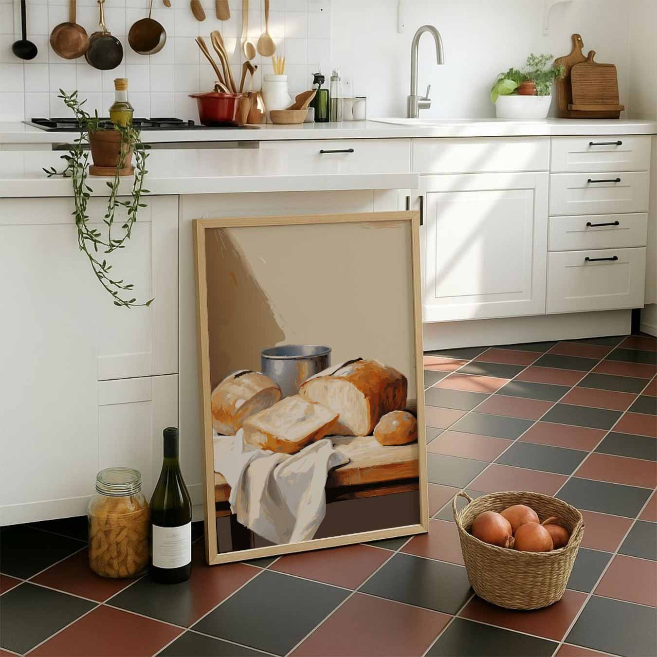 Rustieke Brood Stilleven Poster-WallArtistic