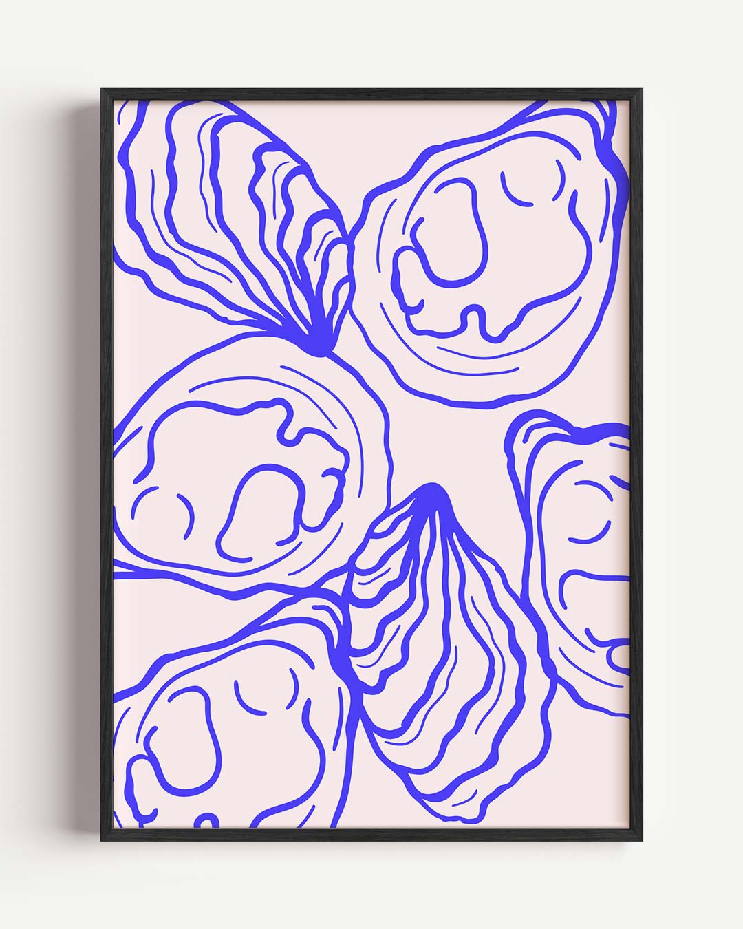 Moderne Oester Illustratie Poster-WallArtistic