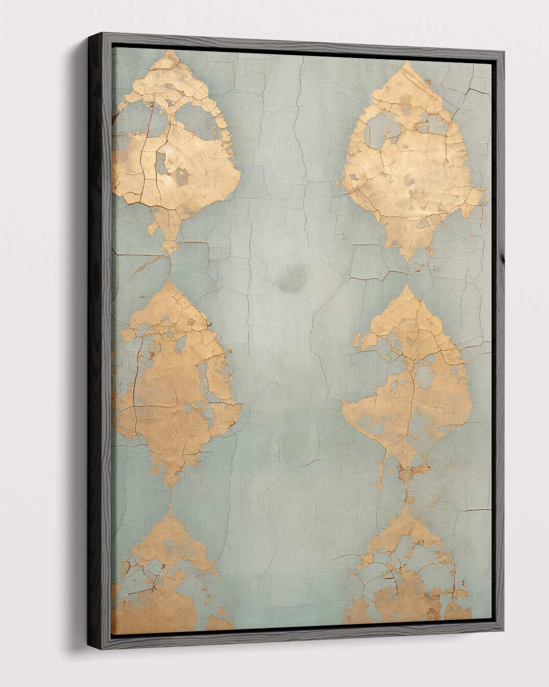 Gouden Glim op Verweer Lijnenspel Kunstwerk-canvas-dibond-plexiglas-wanddecoratie-WallArtistic