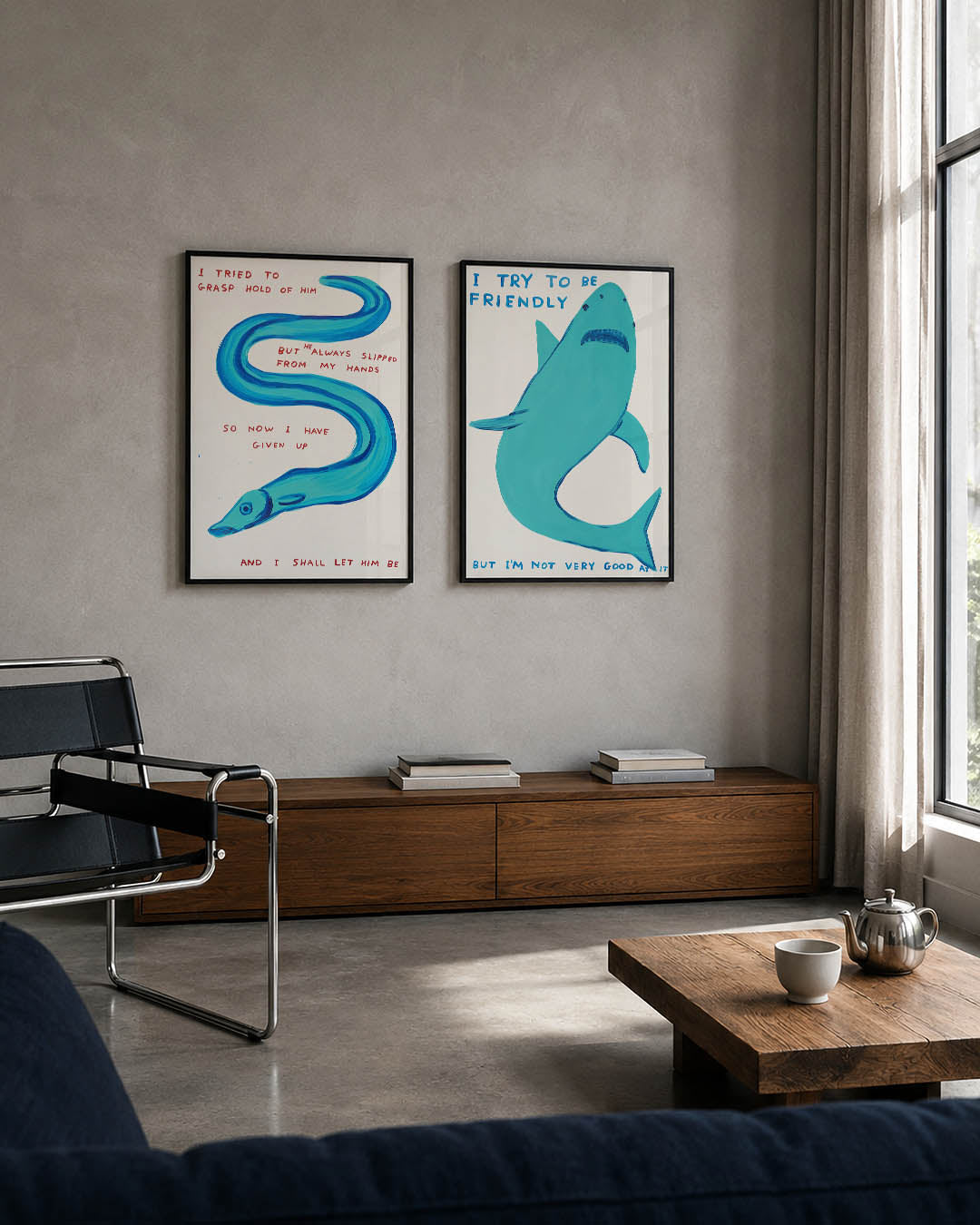 Kleurige kronkel Posterset