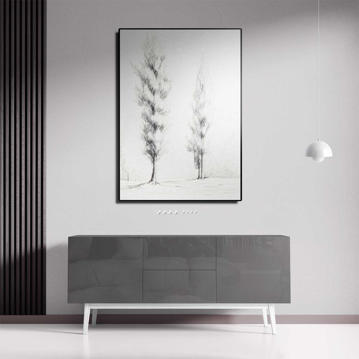 Sierlijke Populieren Kunstwerk-canvas-dibond-plexiglas-wanddecoratie-WallArtistic