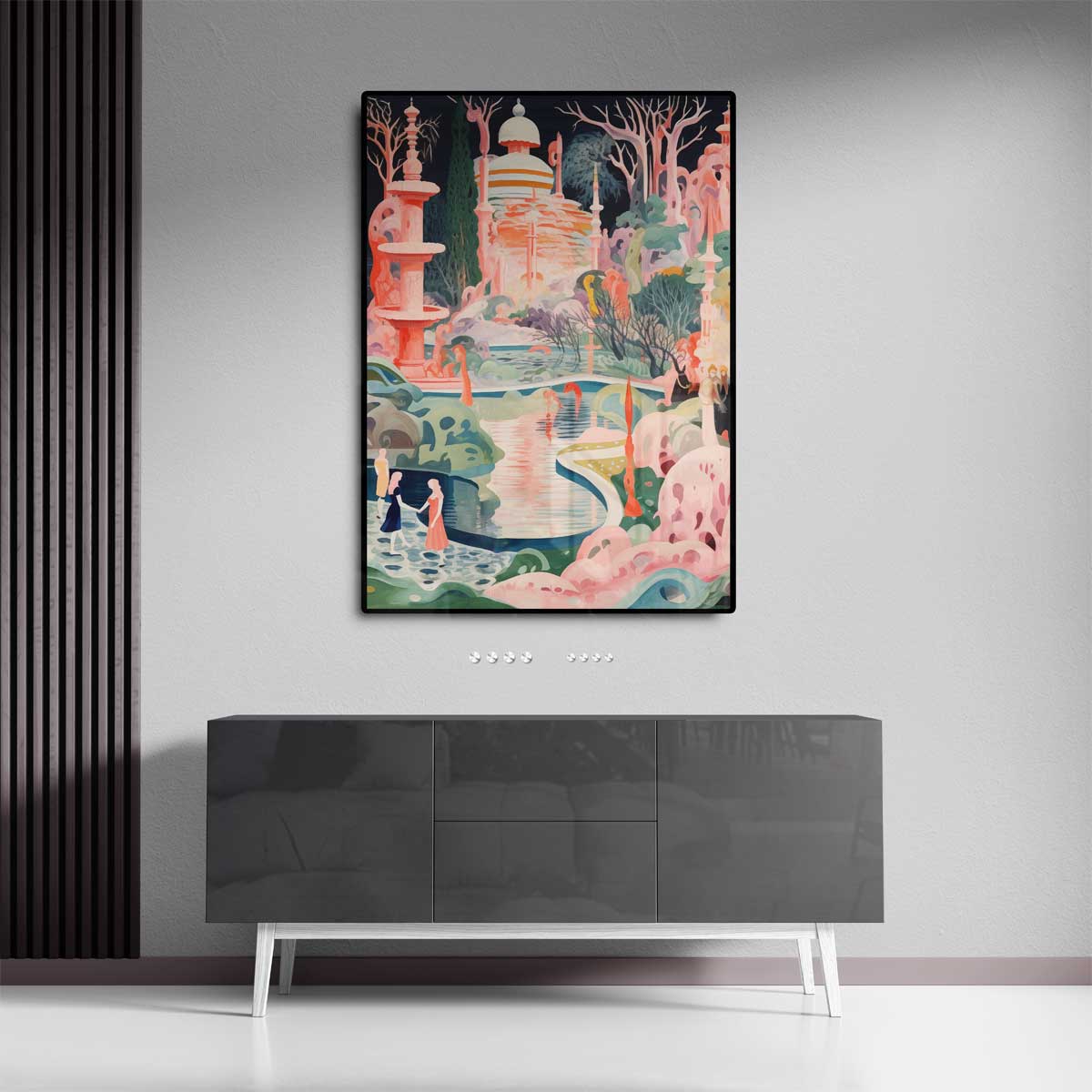 Magische Droomwereld Kunstwerk-canvas-dibond-plexiglas-wanddecoratie-WallArtistic