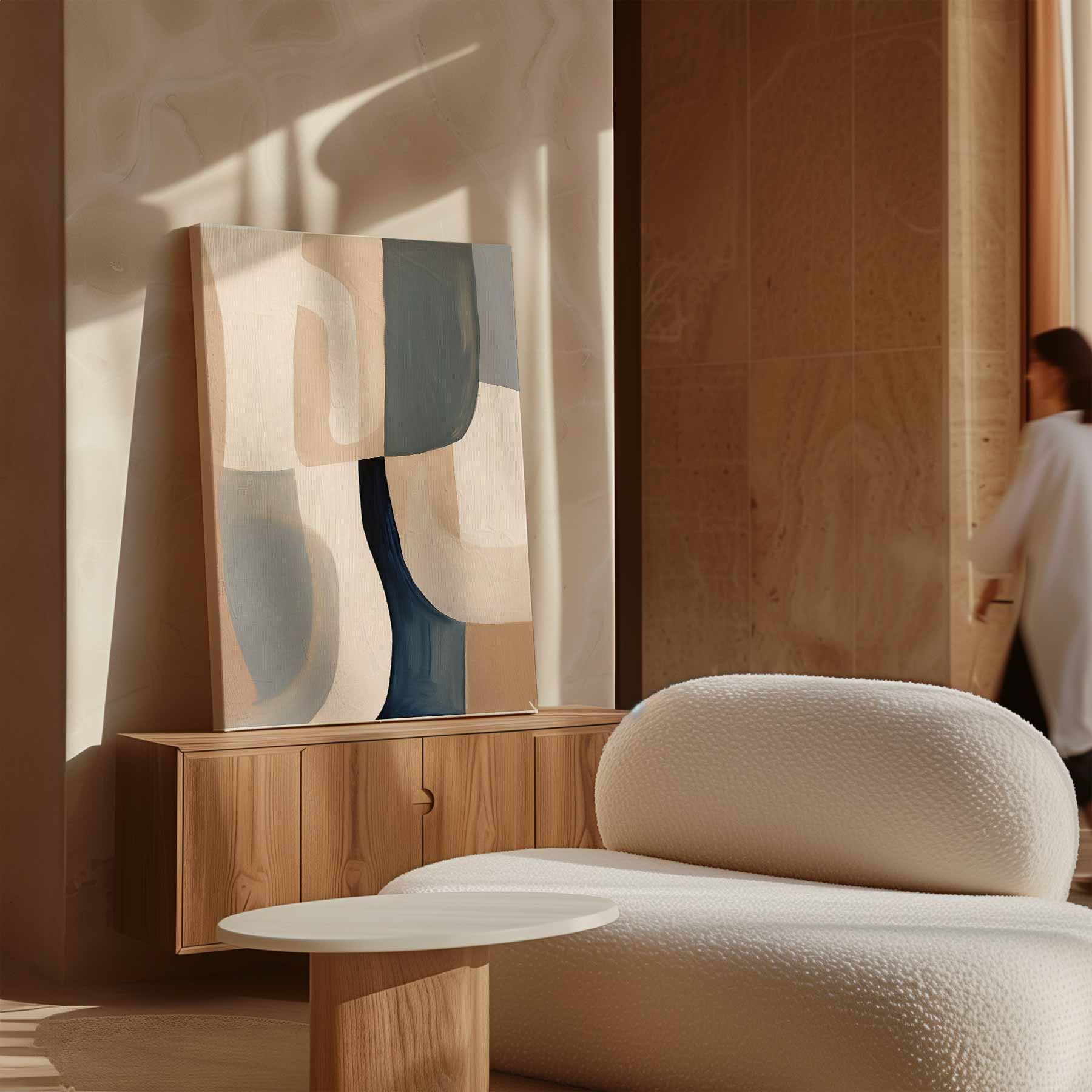 Harmonische Abstractie Kunstwerk-canvas-dibond-plexiglas-wanddecoratie-WallArtistic