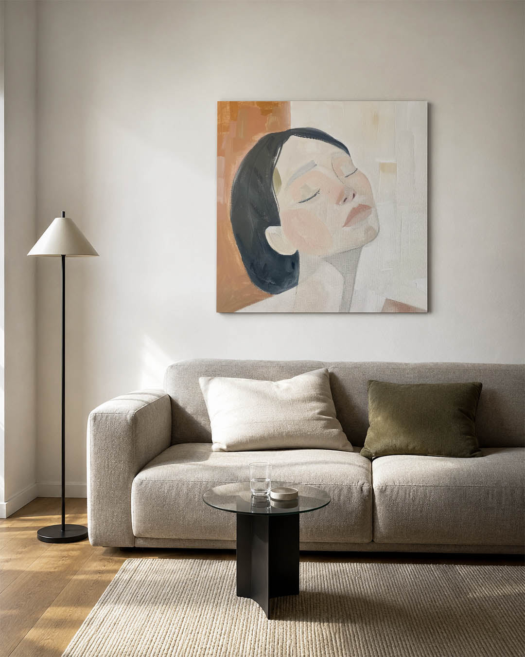 Vrouwengezicht Kunstwerk
