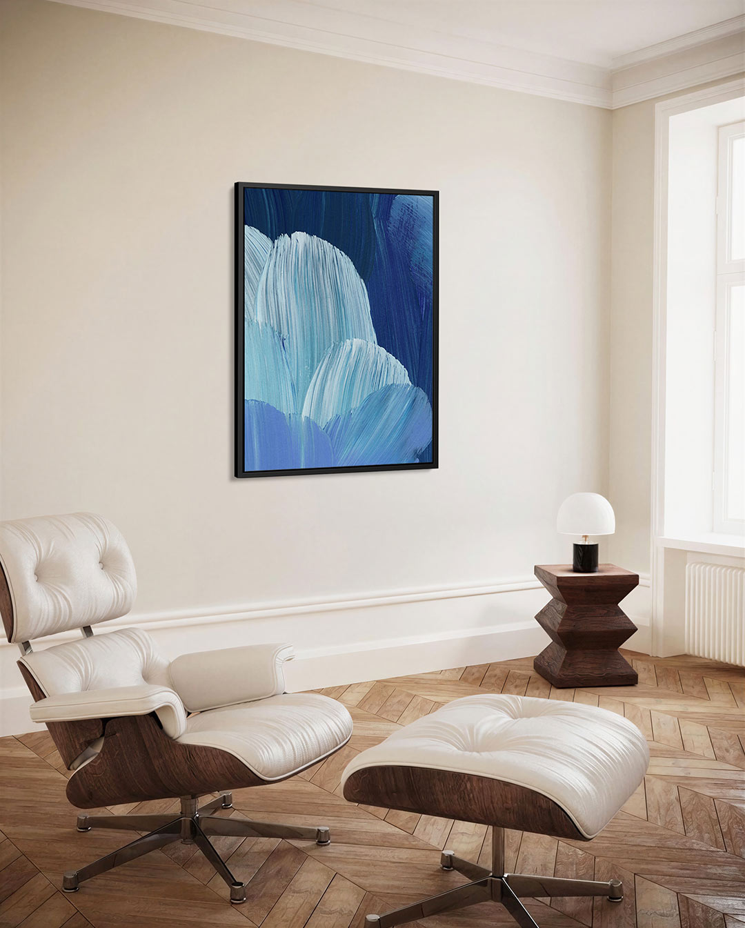 Kleurrijke borstelstreken Kunstwerk
