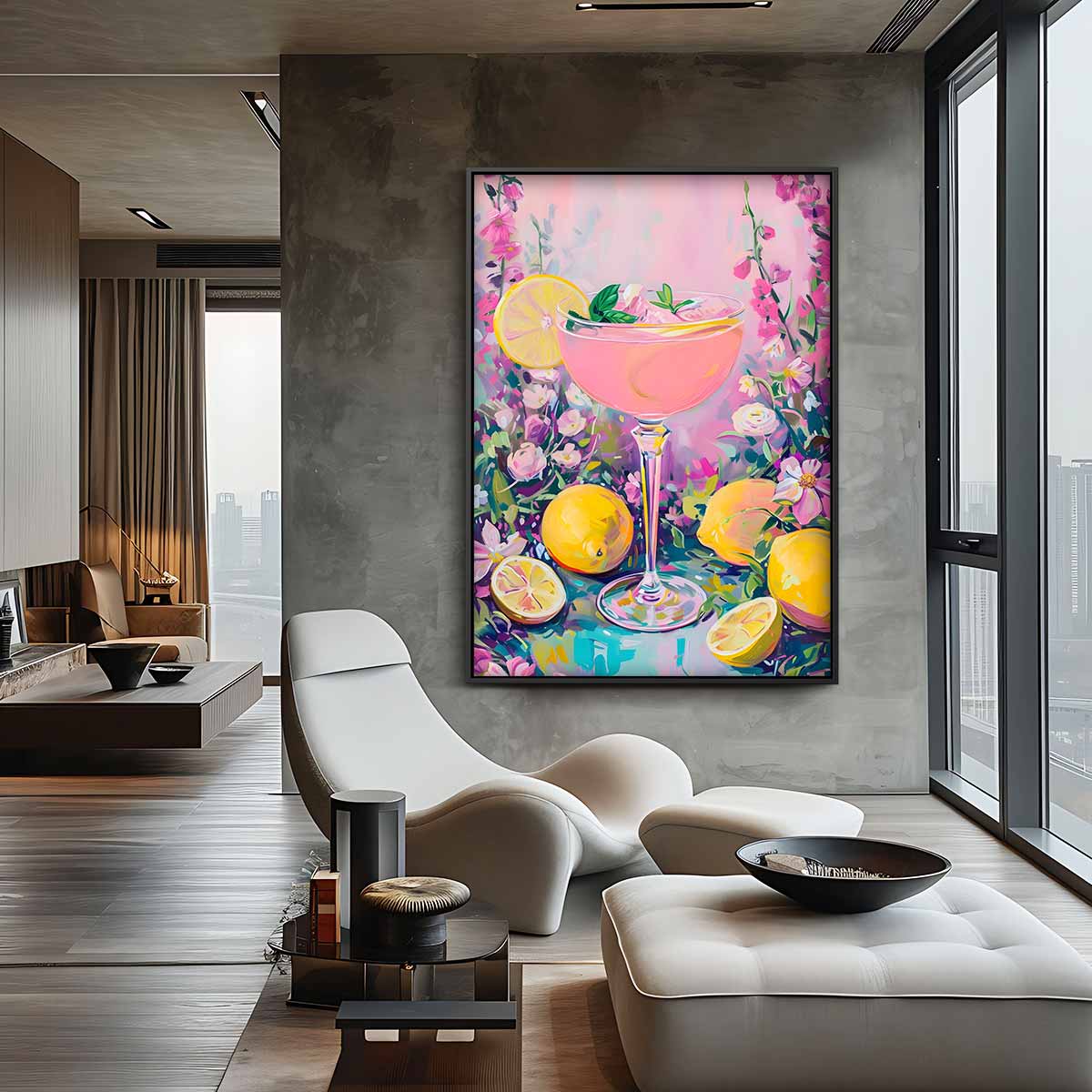 Citrus Bloemenpracht Kunstwerk-canvas-dibond-plexiglas-wanddecoratie-WallArtistic