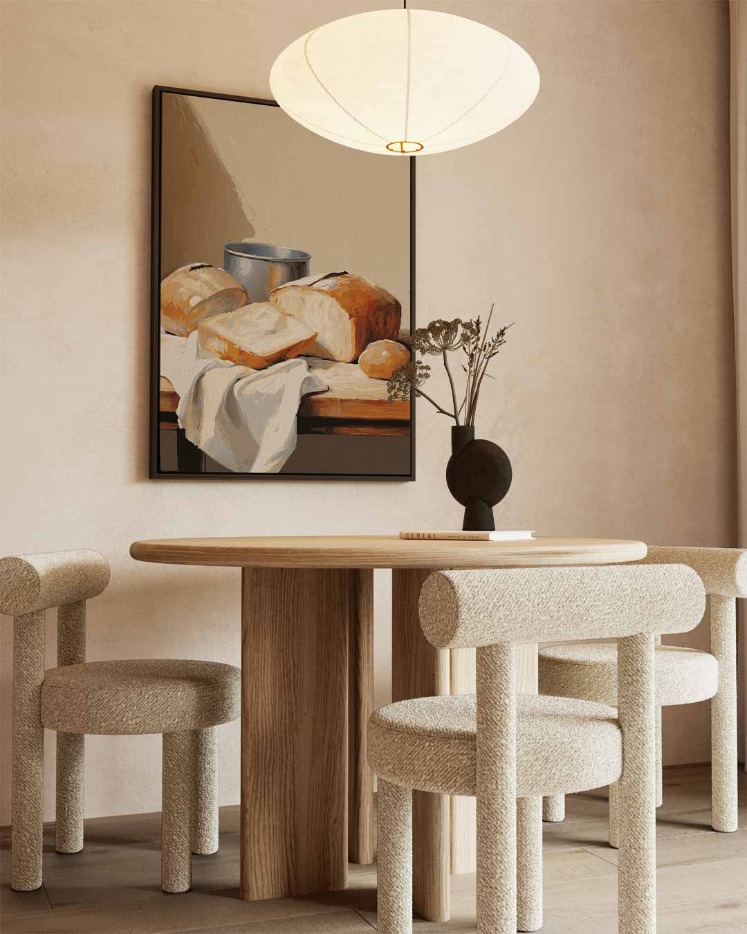 Gezellige Broodstilleven Kunstwerk-canvas-dibond-plexiglas-wanddecoratie-WallArtistic