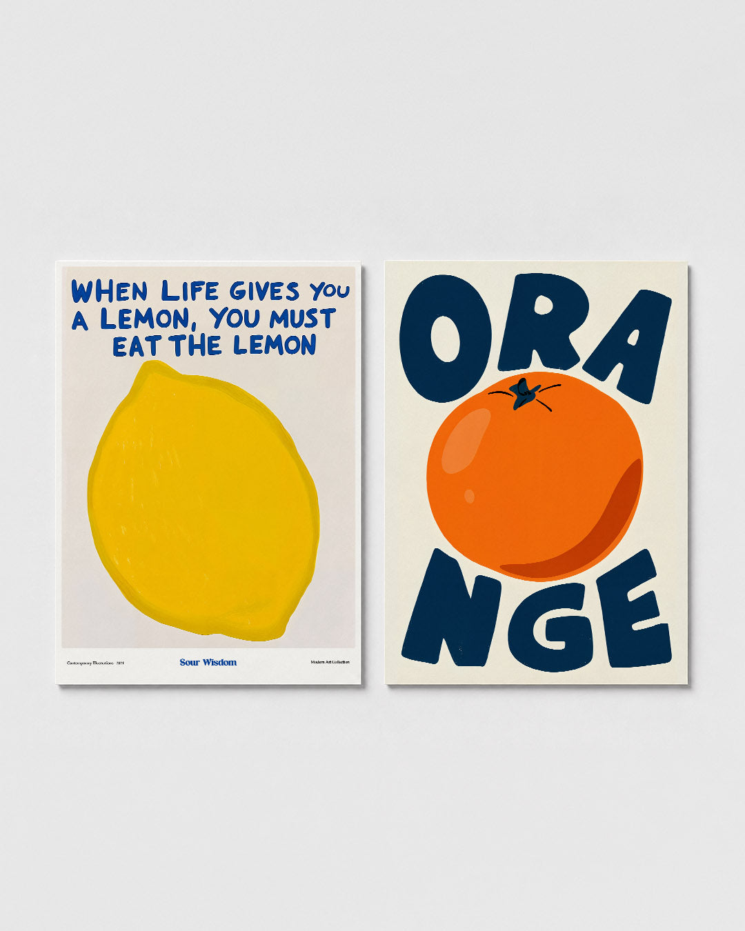 Citroen en woorden Posterset