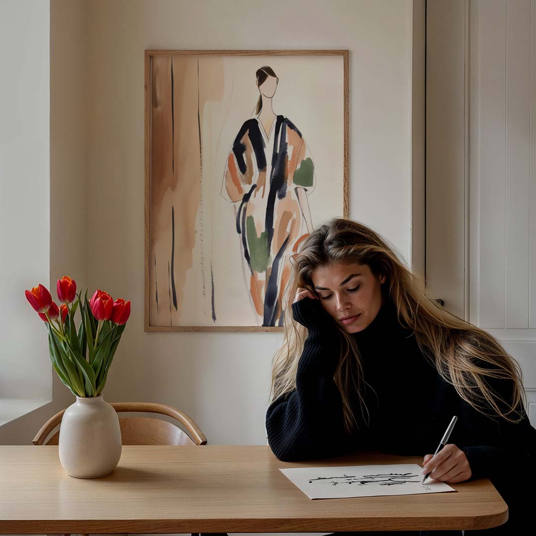 Artistieke Mode Illustratie Poster-WallArtistic