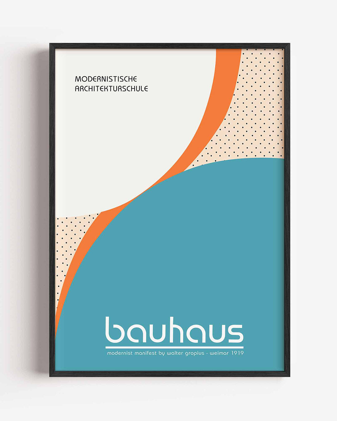 Kleurvlakken en lijnen Poster