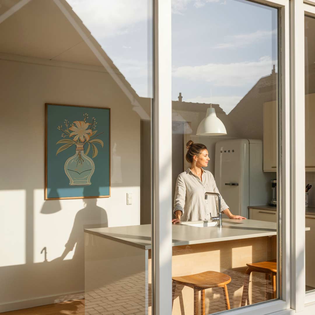 Bloemen in Vaas Poster-WallArtistic