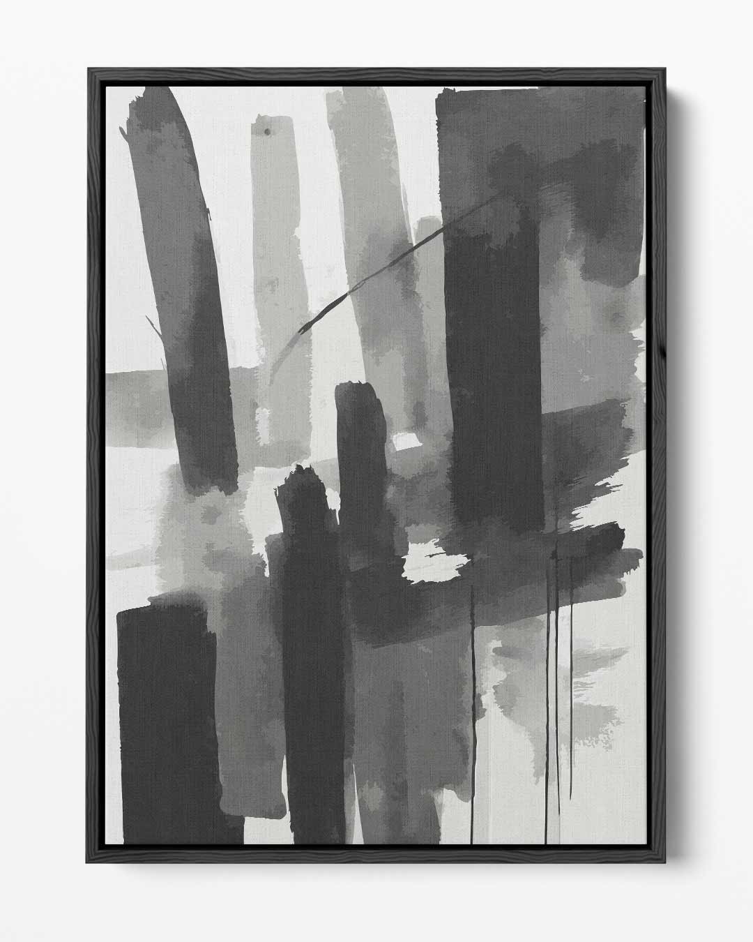 Moderne Sluier van Zwart & Wit Kunstwerk-canvas-dibond-plexiglas-wanddecoratie-WallArtistic