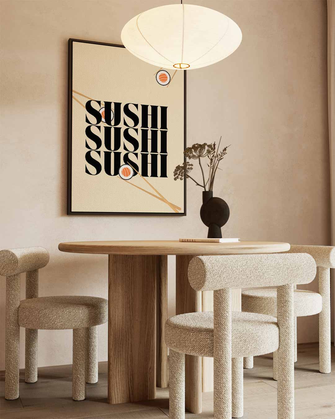 Sushi Liefde Poster Kunstwerk-canvas-dibond-plexiglas-wanddecoratie-WallArtistic