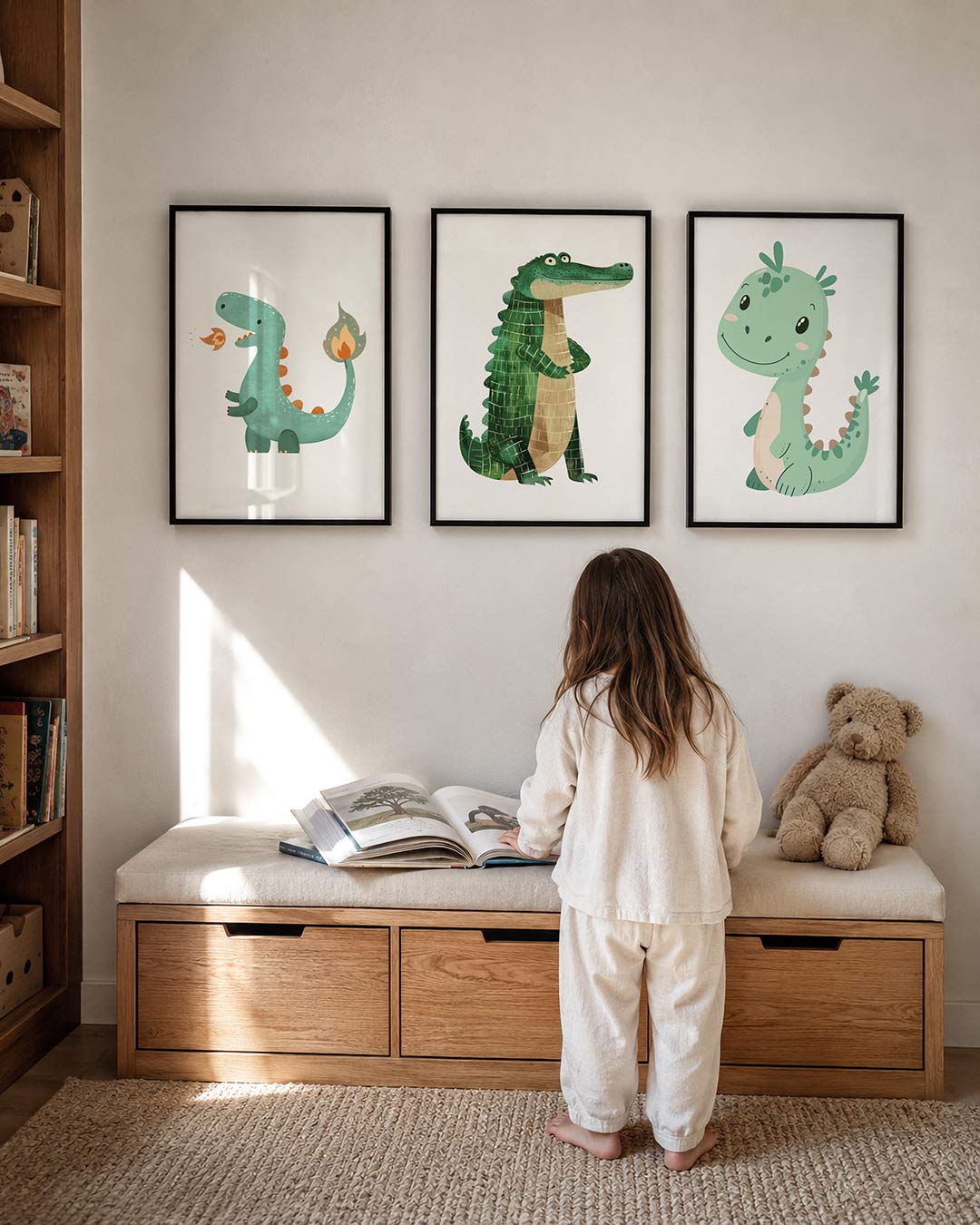 Vrolijke illustratie Posterset