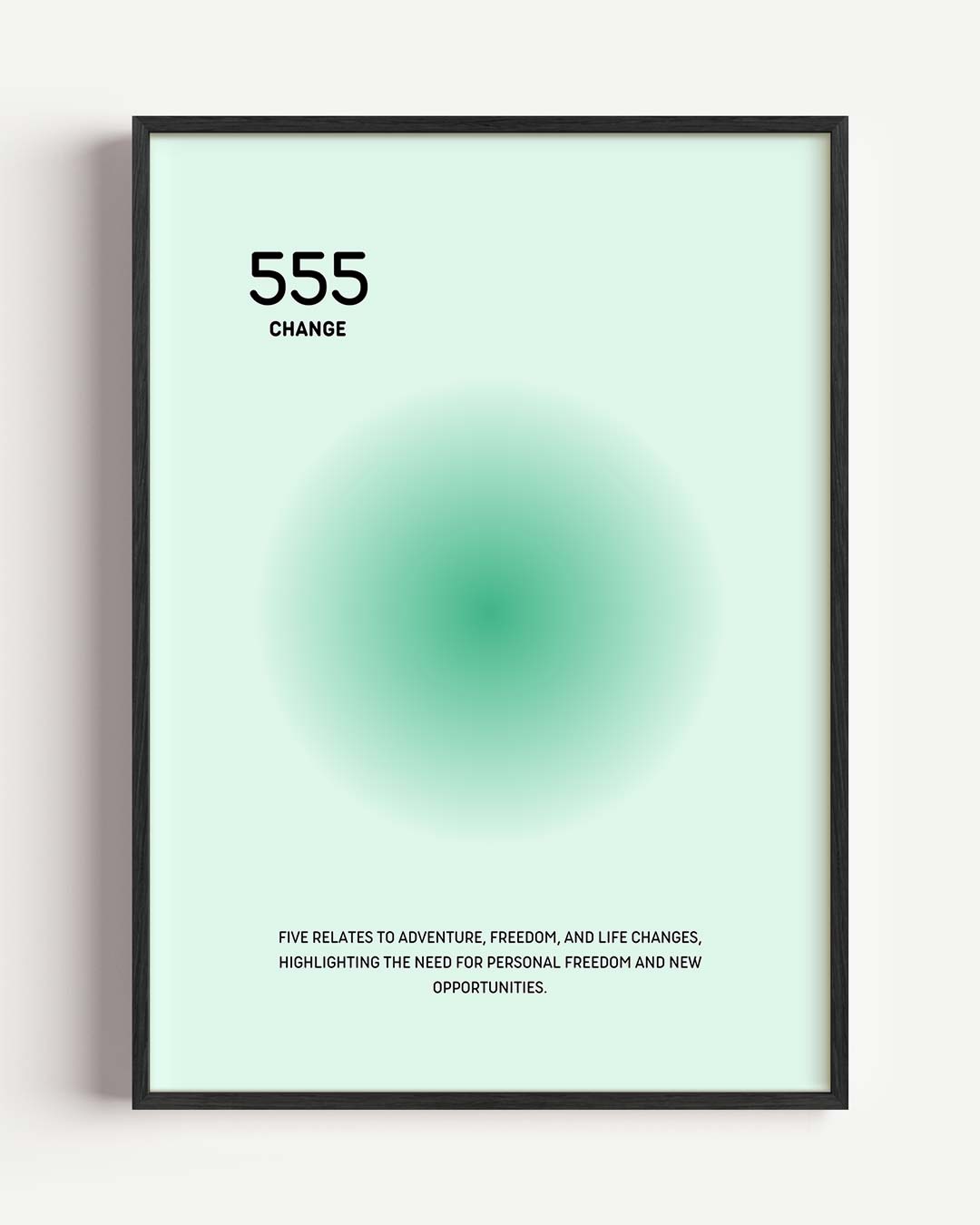 Inspirerende 555 Veranderingsposter