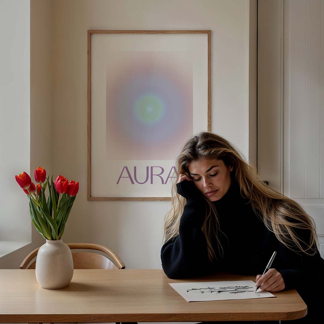 Aura Kleurenspel Poster-WallArtistic