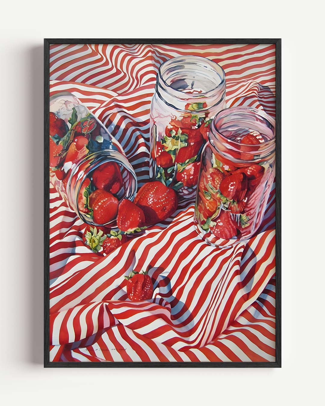 Zomerse Aardbeien Poster-WallArtistic