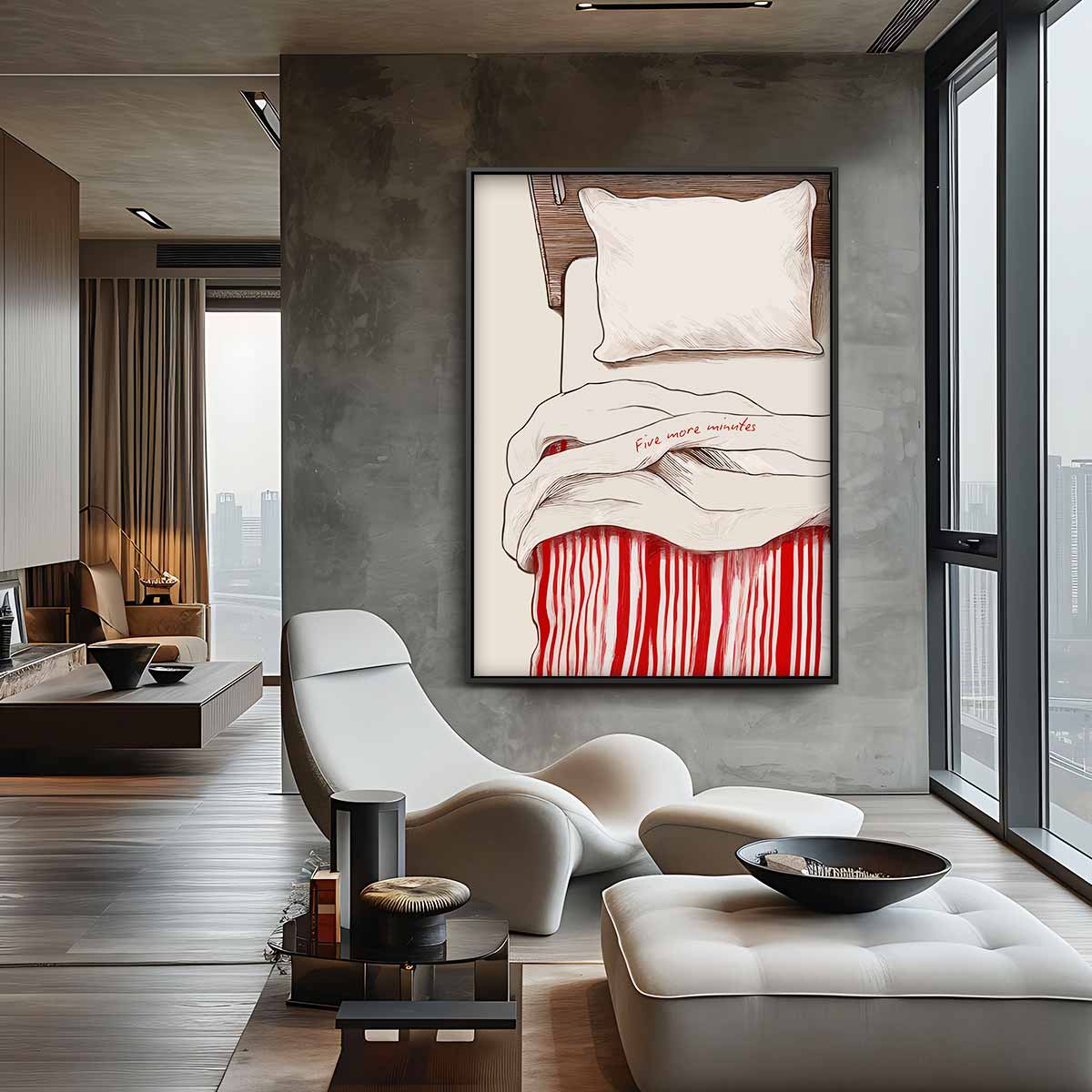 Vijf Minuten Extra Kunstwerk-canvas-dibond-plexiglas-wanddecoratie-WallArtistic