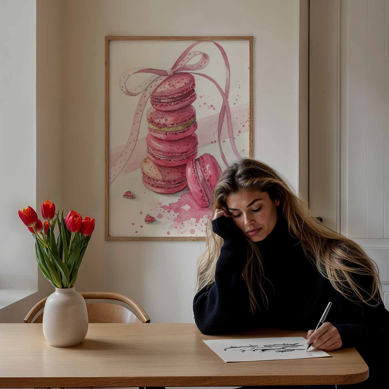 Zoete Macaron Droom Poster-WallArtistic