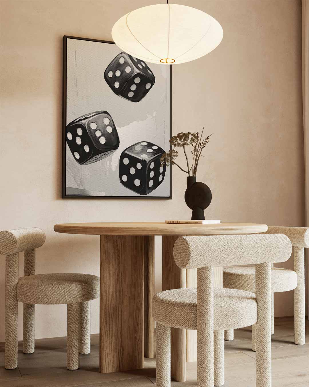 Rollende Dobbelstenen Kunstwerk-canvas-dibond-plexiglas-wanddecoratie-WallArtistic