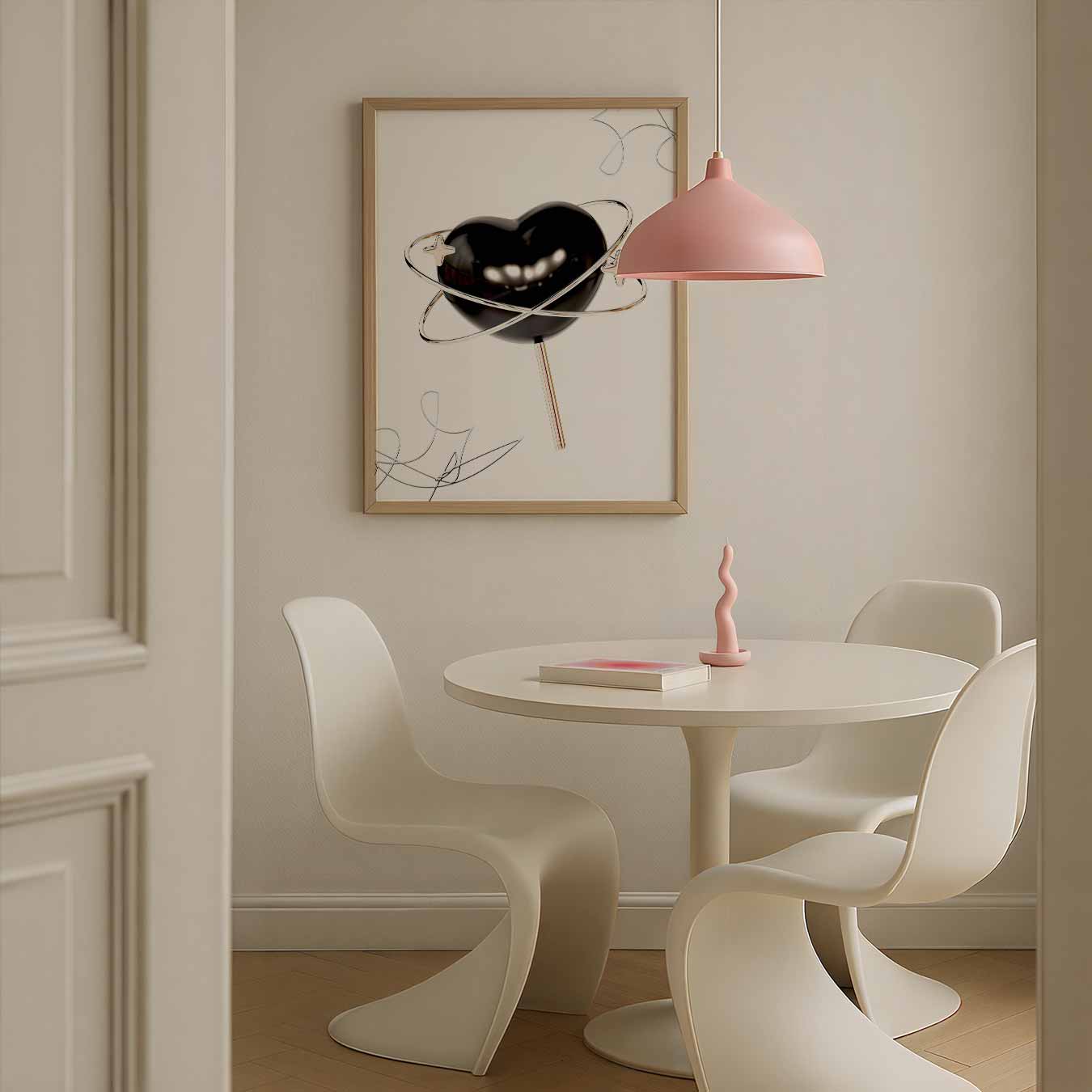 Ruimtelijk Hart Poster-WallArtistic