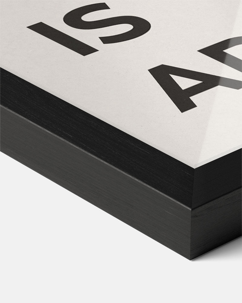 Minimalistische All Is Art Poster-WallArtistic