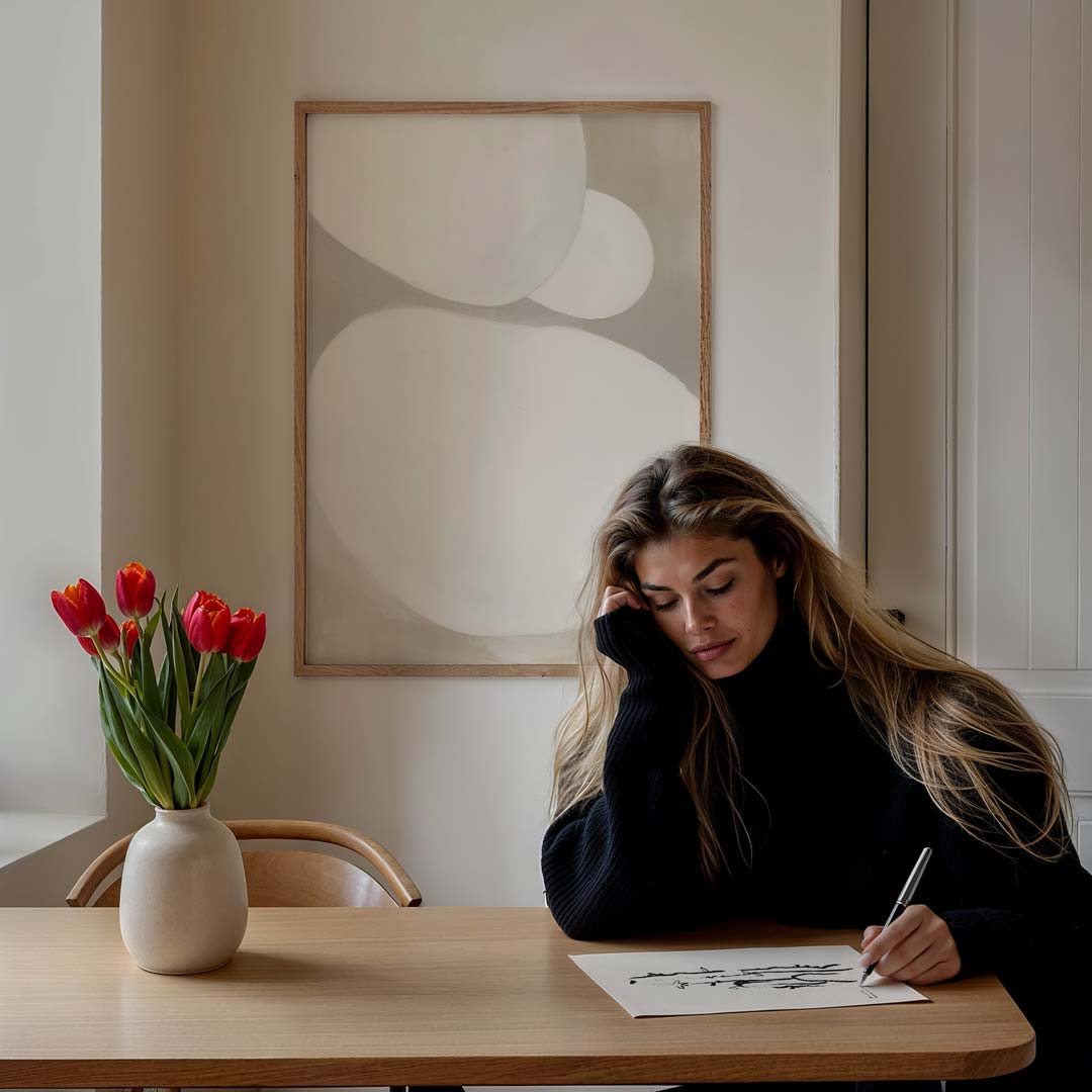 Zachte Organische Vormen Poster-WallArtistic