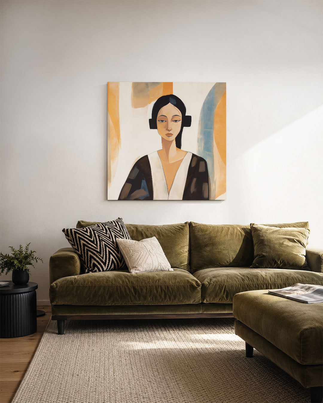 Vrouwelijk portret Kunstwerk