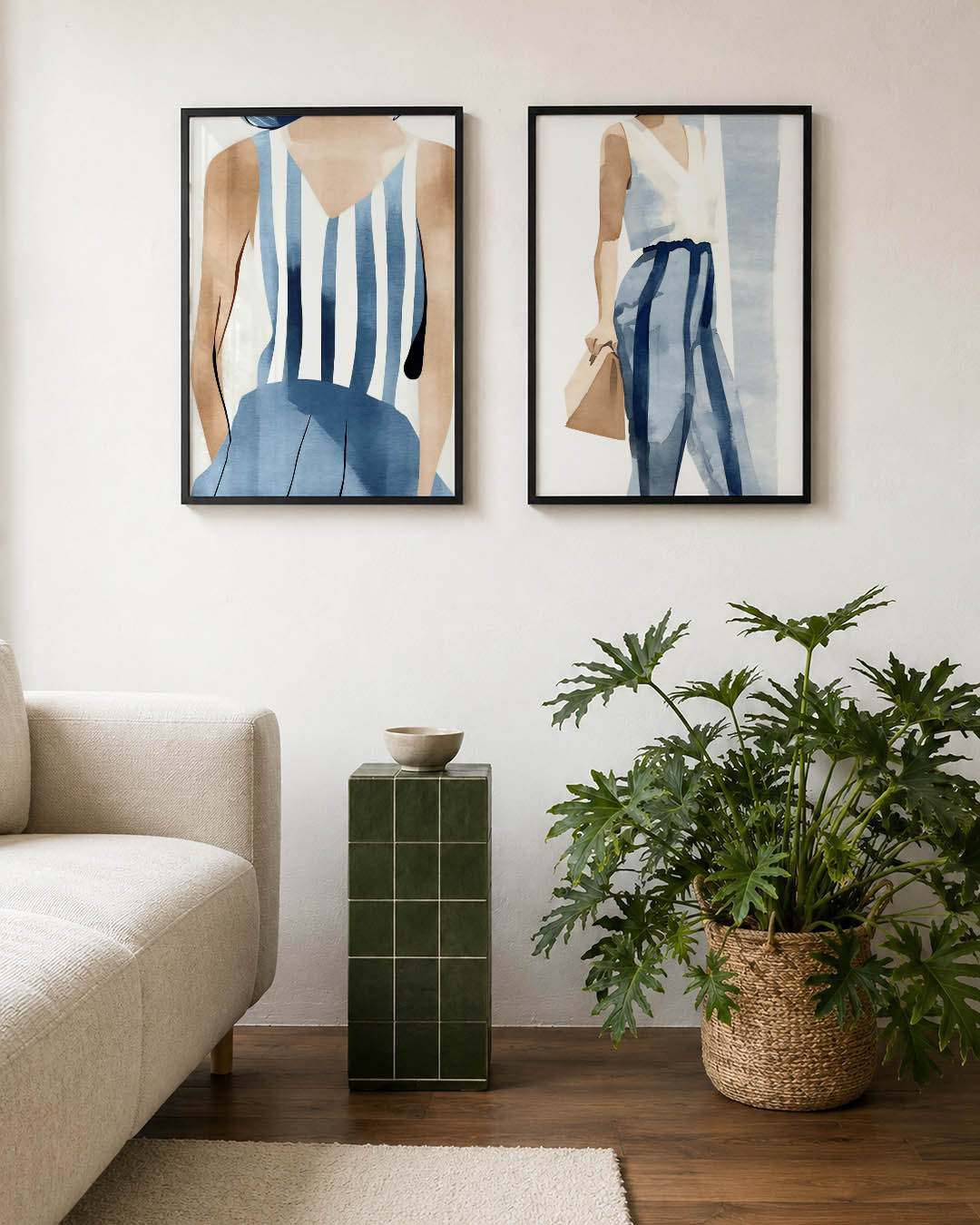 Gestreepte harmonie Posterset