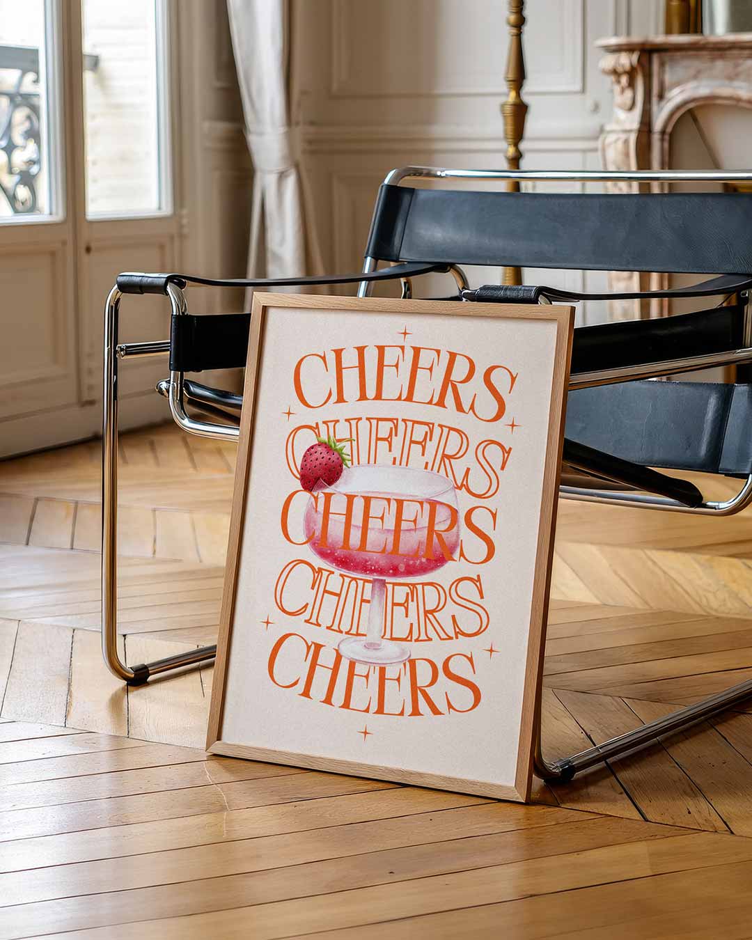 Cheers Cocktail Poster-WallArtistic