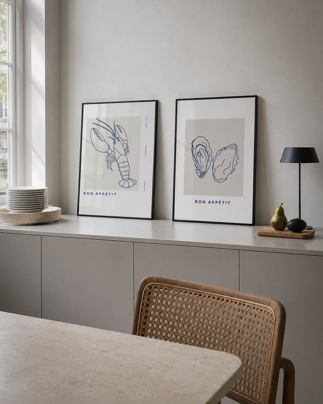 Lijnenspel en eenvoud Posterset
