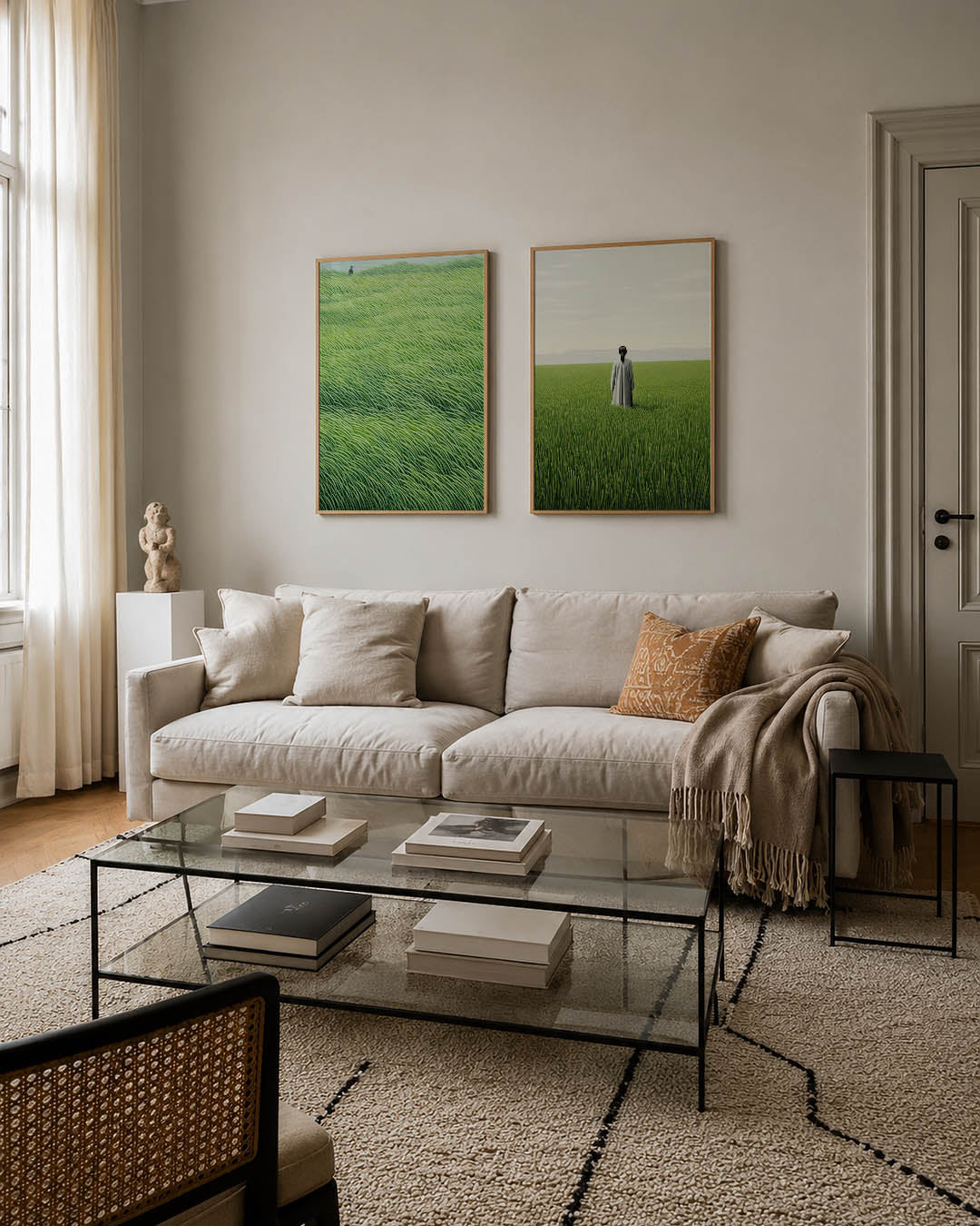 Golvend grasland Posterset